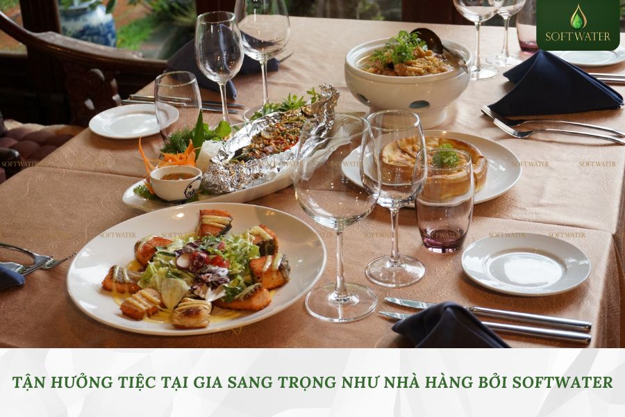 Tận Hưởng Tiệc Tại Gia Sang Trọng Như Nhà Hàng Bởi Softwater