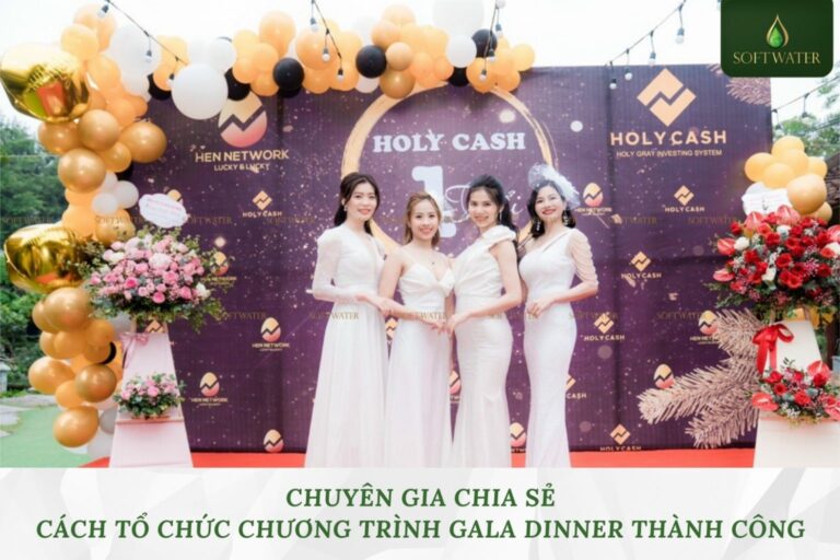 Chương trình gala dinner tại SoftWater được tổ chức trọn gói, chỉn chu và cảm xúc, giúp doanh nghiệp ghi dấu ấn mạnh mẽ với không gian sân vườn.